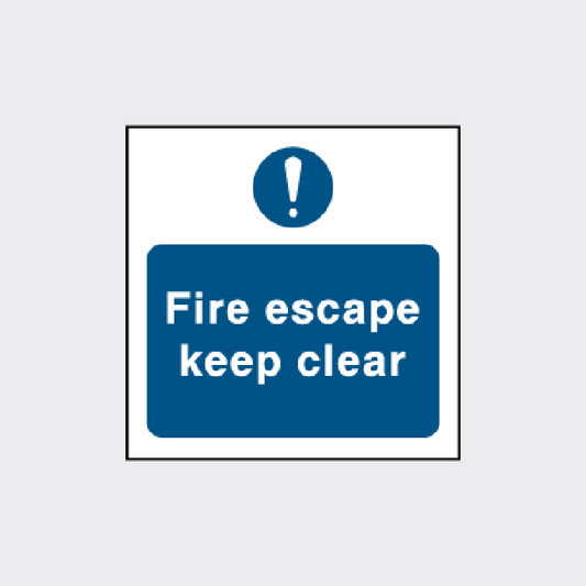 Fire Escape - Keep Clear - FPRV0028