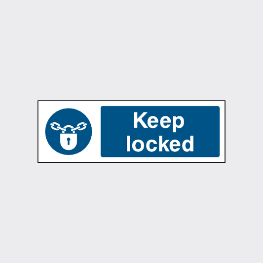 Keep Locked Sign - FPRV0039