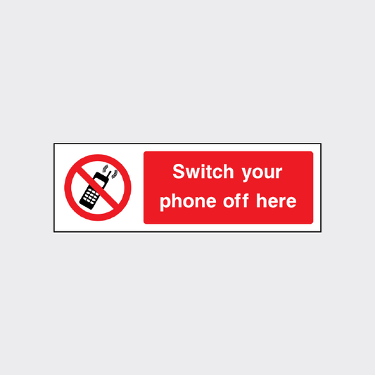 Switch off your phone here