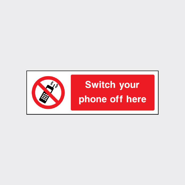 Switch off your phone here