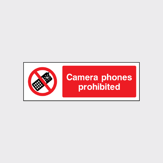 Camera phones prohibited