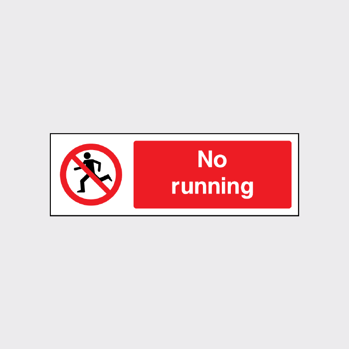 No Running Sign | Promote Safety and Prevent Accidents
