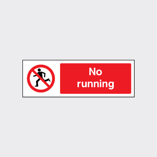 No running 