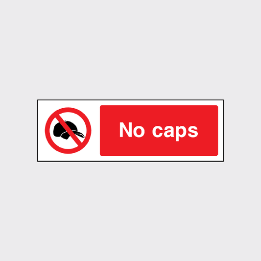 No caps Sign