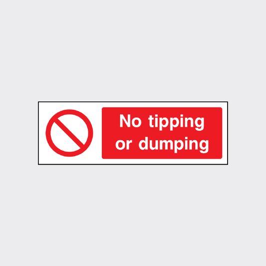 No tipping or dumping 