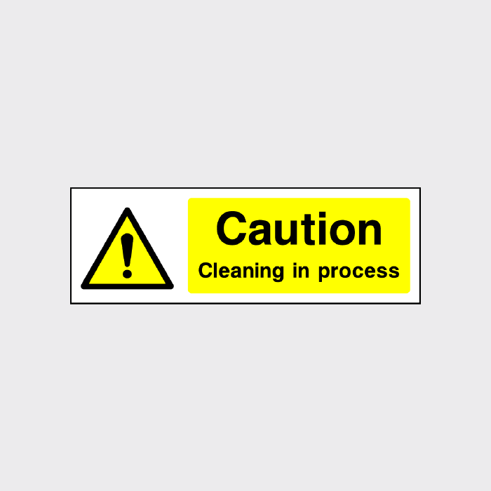 Clean Inspect Detect Sign Caution Cleaning in Progress Sign | Professional Safety Signs