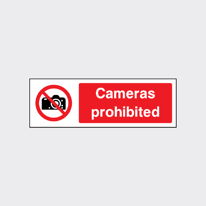 Cameras Prohibited Sign | Protect Privacy and Security