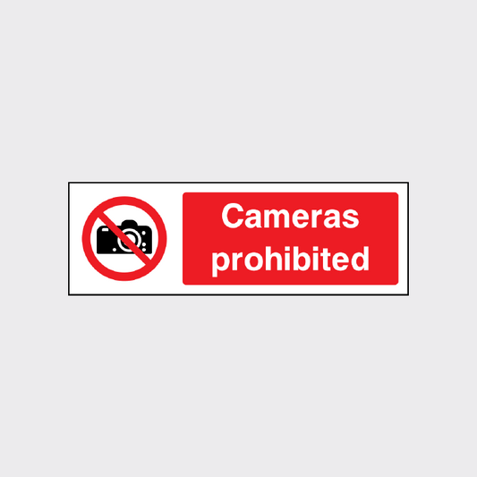 Cameras prohibited