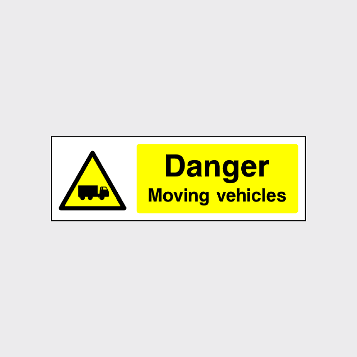 Danger Moving Vehicles sign