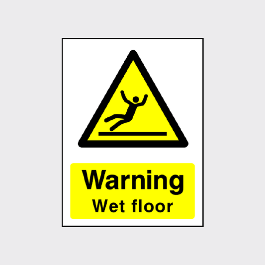 Warning Wet Floor Sign
