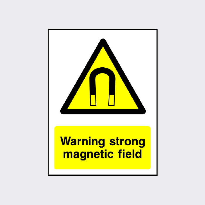 Warning Strong magnetic field sign