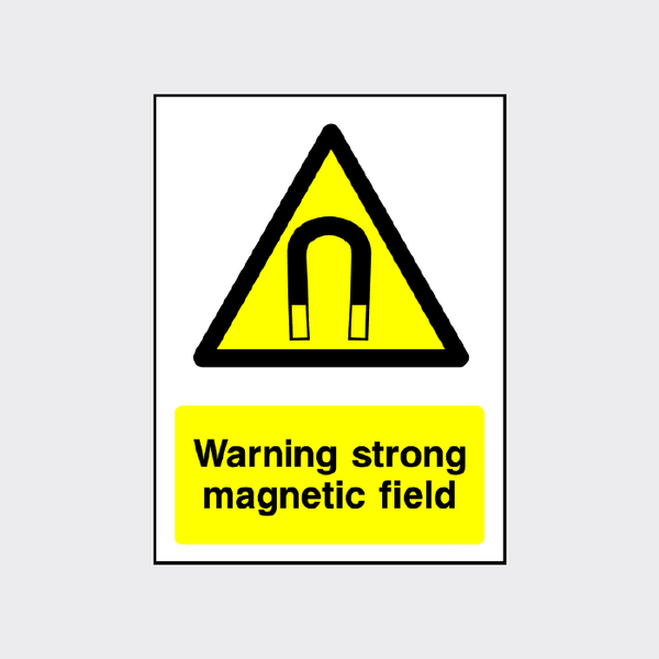 Warning Strong Magnetic Field Sign | Enhance Workplace Safety