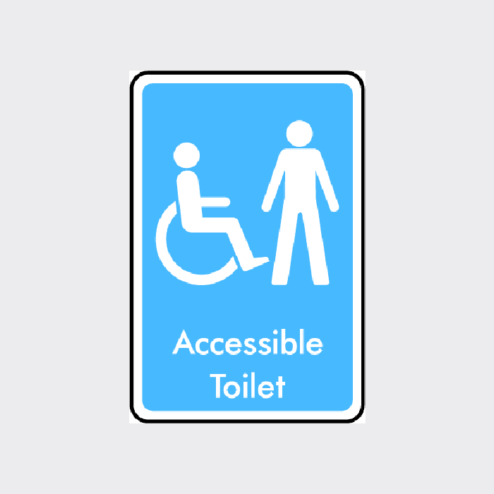 Accessible Toilet Sign | Clear & Inclusive Disability Restroom Signage