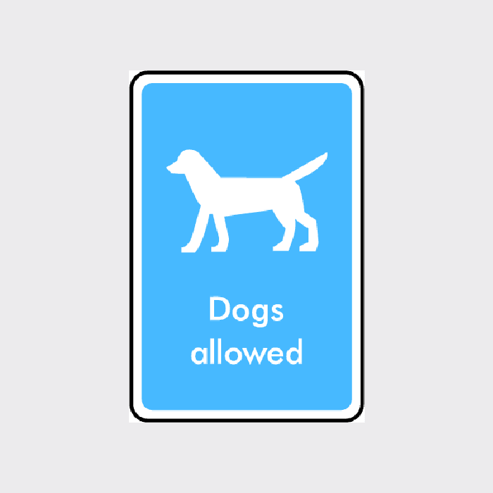 Good Dogs Only Sign Dogs Allowed Sign | Clearly Mark Pet-Friendly Areas