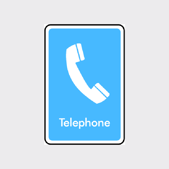 Telephone Sign | Clear & Professional Communication Signage