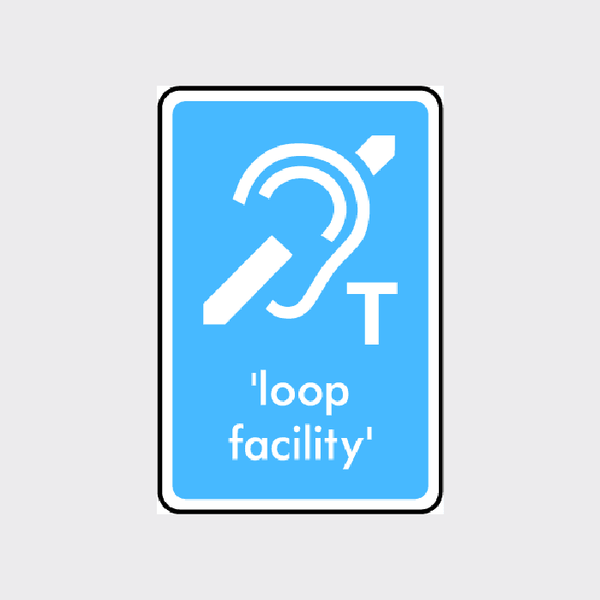 Hearing Loop Facility Sign | Ensure Accessibility & Clear Communication ...