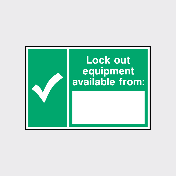 Lockout Equipment Available From Sign | Tagout Safety Notice