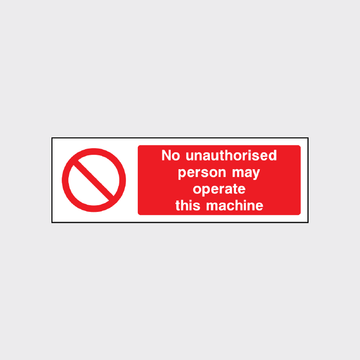 Machine Safety Signs & Warning Signs