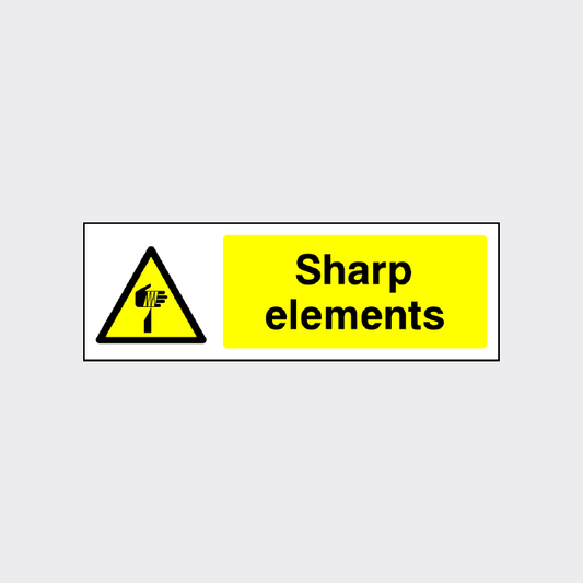 Sharp Implement Sign Machinery Warning Signs | Machinery Hazard Signs