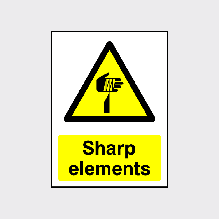 Cartello "Danger Sharp Blades" A4 (200x300 Mm) - Adesivo Per Sicurezza, Prodotto In UK - 3