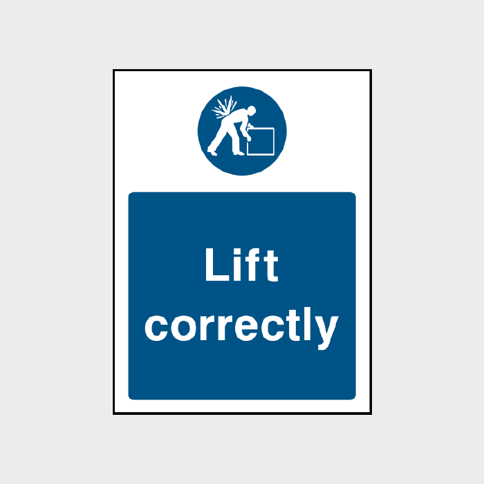 Sign High Lift Lift Correctly Sign