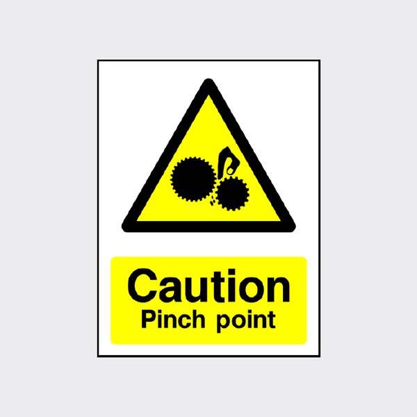 Caution Pinch Point Sign - The Safety Sign