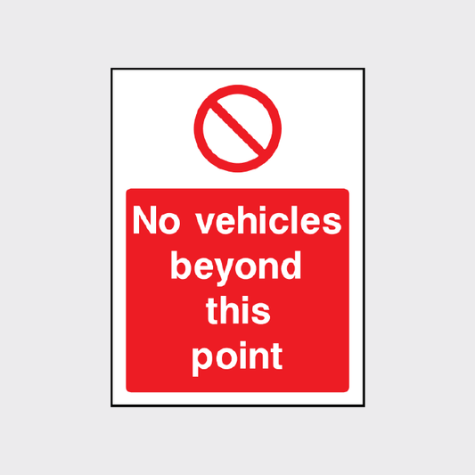 No vehicles beyond this point 