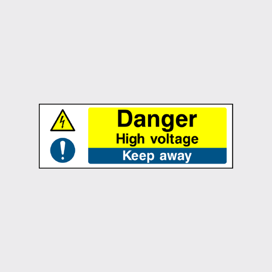Danger - High Voltage - Keep away sign