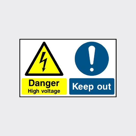 Danger - High voltage - Keep out sign