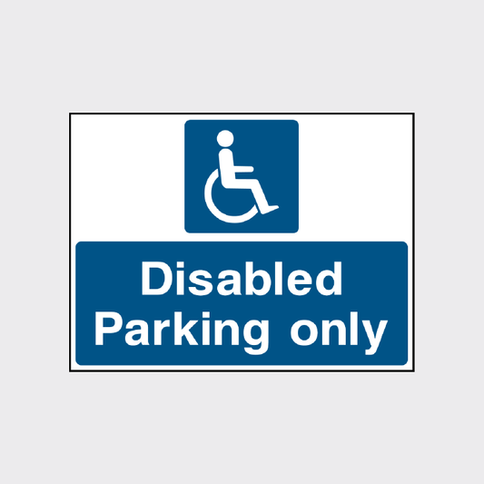 Disabled Parking only