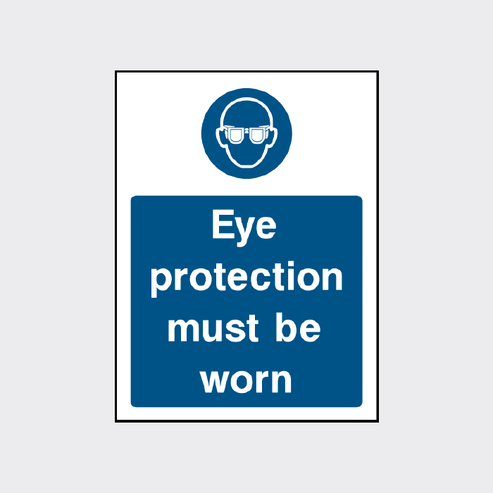 Eye protection must be worn sign - The Safety Sign