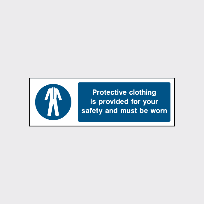 Protecective clothing is provided for your safety and must be worn sig ...
