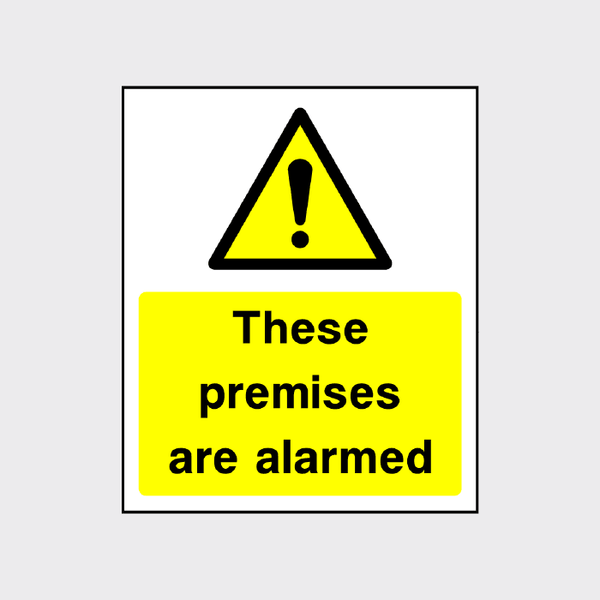 These premises are alarmed sign - The Safety Sign