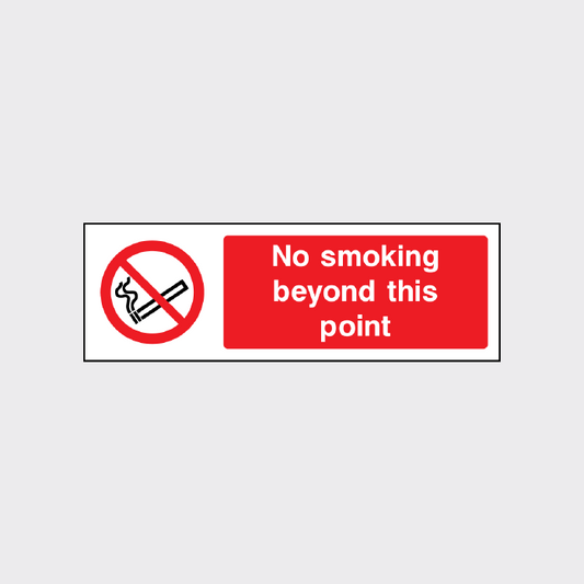 No smoking beyond this point