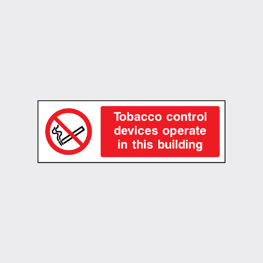 Tobacco control devices operate in this building 