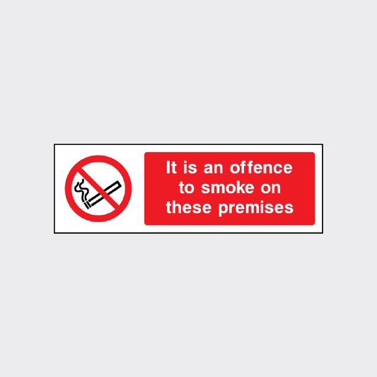 It is an offence to smoke on these premises