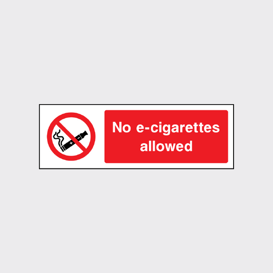 No e-cigarettes allowed