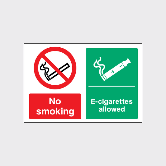 No smoking - E-cigarettes allowed 