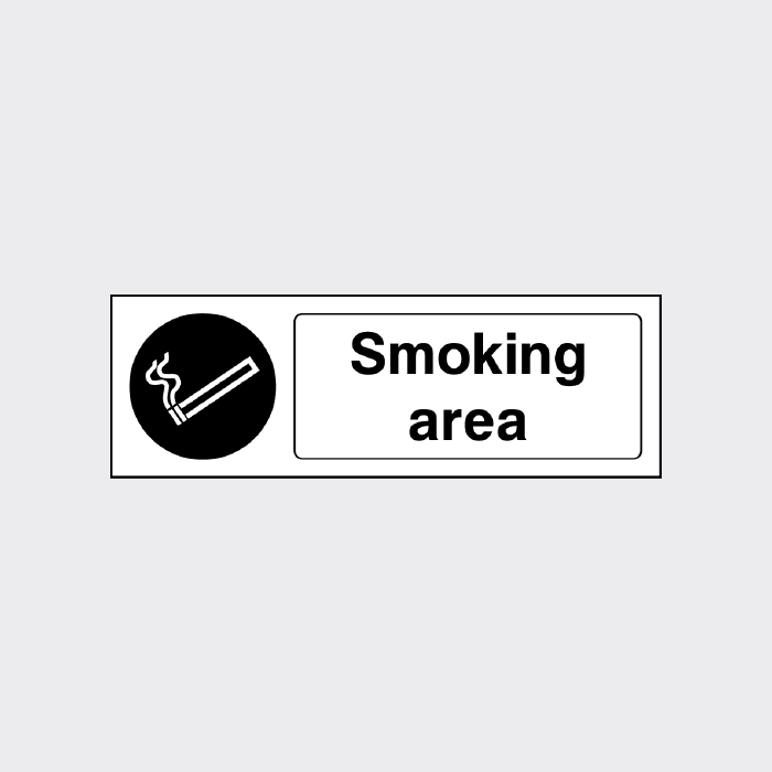 Smoking Area Sign - The Safety Sign