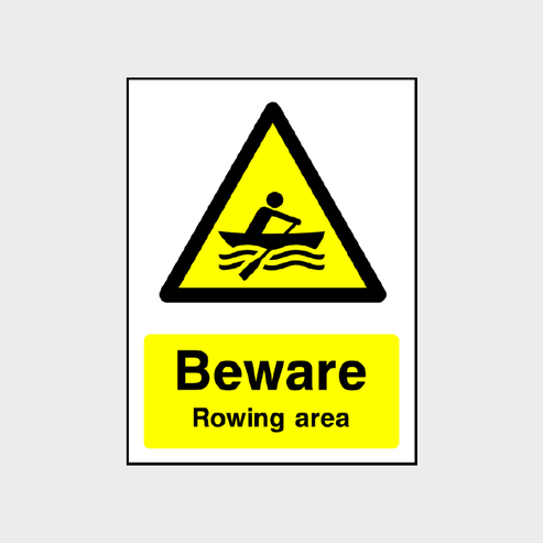 Beware Rowing Area Sign - The Safety Sign Shop